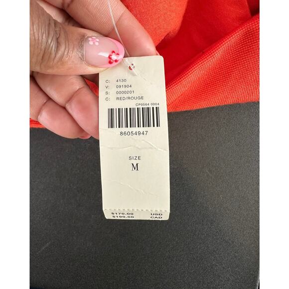 Anthropologie Dress Orange‎ Rich Girl Sleeveless Square Neck Slim Midi Medium - Picture 3 of 11